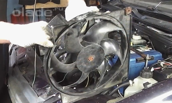 Диагностика вентилятора охлаждения двигателя Лады