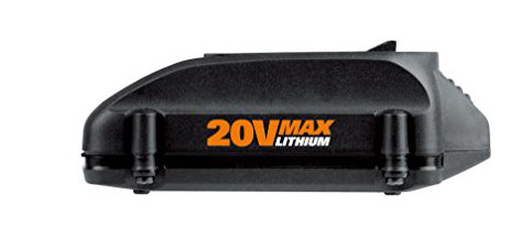 6. WORX WA3520 20-Volt 1.5 Amp Hour MaxLithium Battery