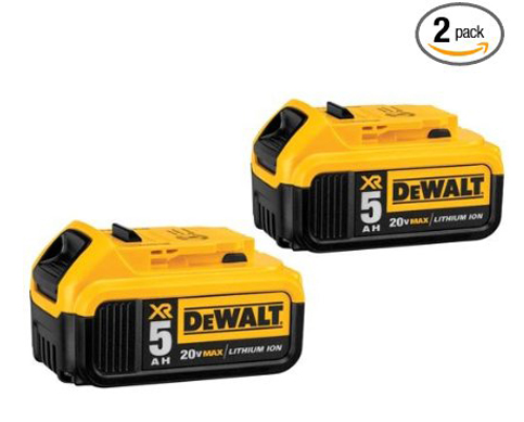 4. DEWALT DCB205-2 20V Li-on Battery