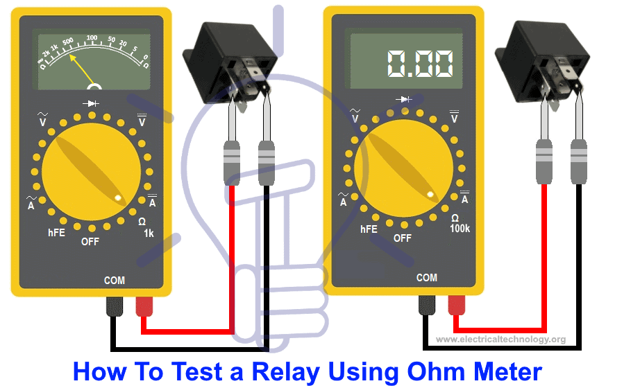How To Test A Relay Using ohm meter