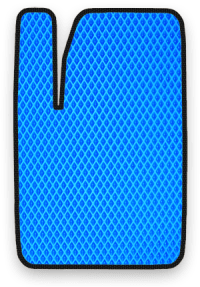 EVA коврик синий с черным кантом