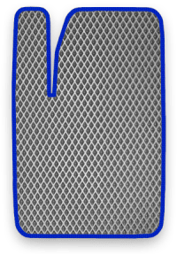 EVA коврик серый с синим кантом