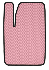 EVA коврик розовый с черным кантом