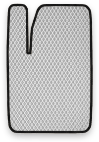 EVA коврик белый с черным кантом