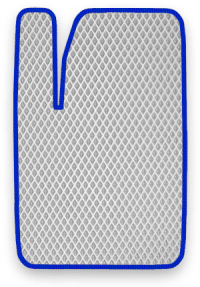 EVA коврик белый с синим кантом