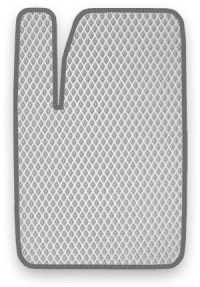 EVA коврик белый с серым кантом