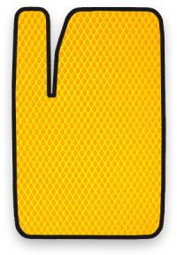 EVA коврик желтый с черным кантом
