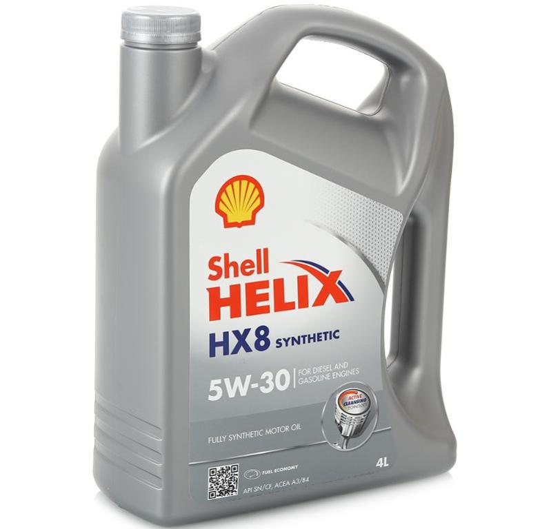 SHELL Helix HX8 Synthetic 5W-30 4 л